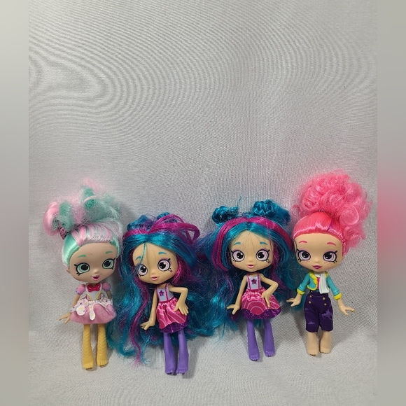 Shopkins Shoppies lot of 4 dolls - Picture 1 of 8
